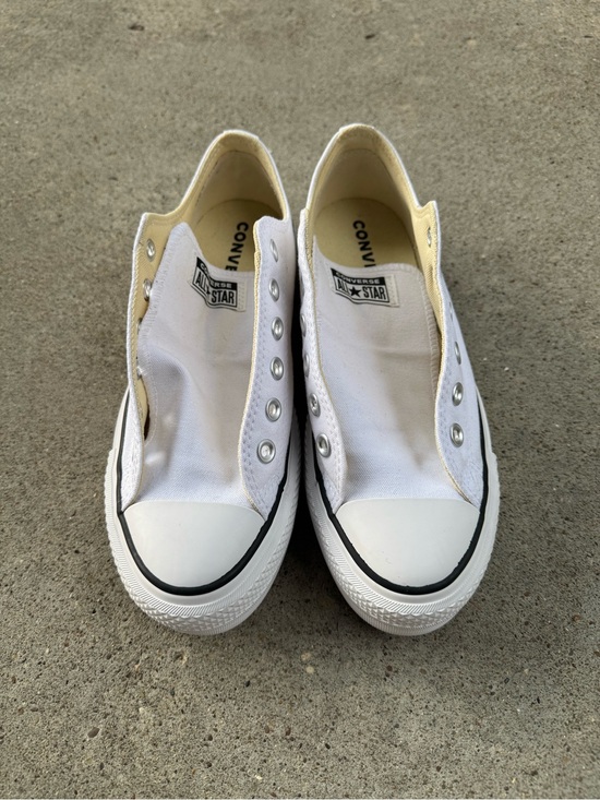 Converse Shoes - Converse Chuck Taylor All Star White Slip-On Sneakers Women’s 8